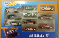Машинки Hot Wheels Подарочный набор из 10 машинок арт. 54886