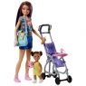Кукла Barbie Няня с аксессуарами FJB00
