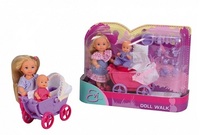 Кукла Simba Эви с коляской, малышом и аксессуарами 10 5736241