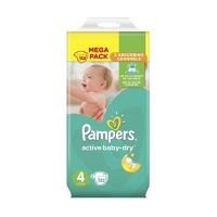 Подгузники Pampers Active Baby-Dry Maxi 4 (8-14 кг), 132 шт