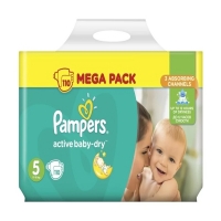 Подгузники Pampers Active Baby-Dry Junior 5 (11-18 кг), 110 шт