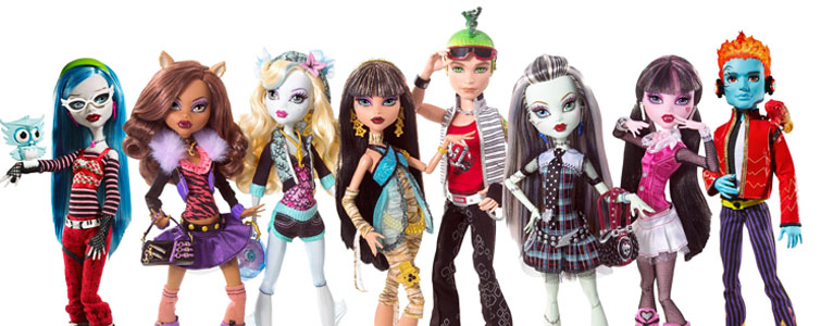Ассортимент кукол от Mattel
